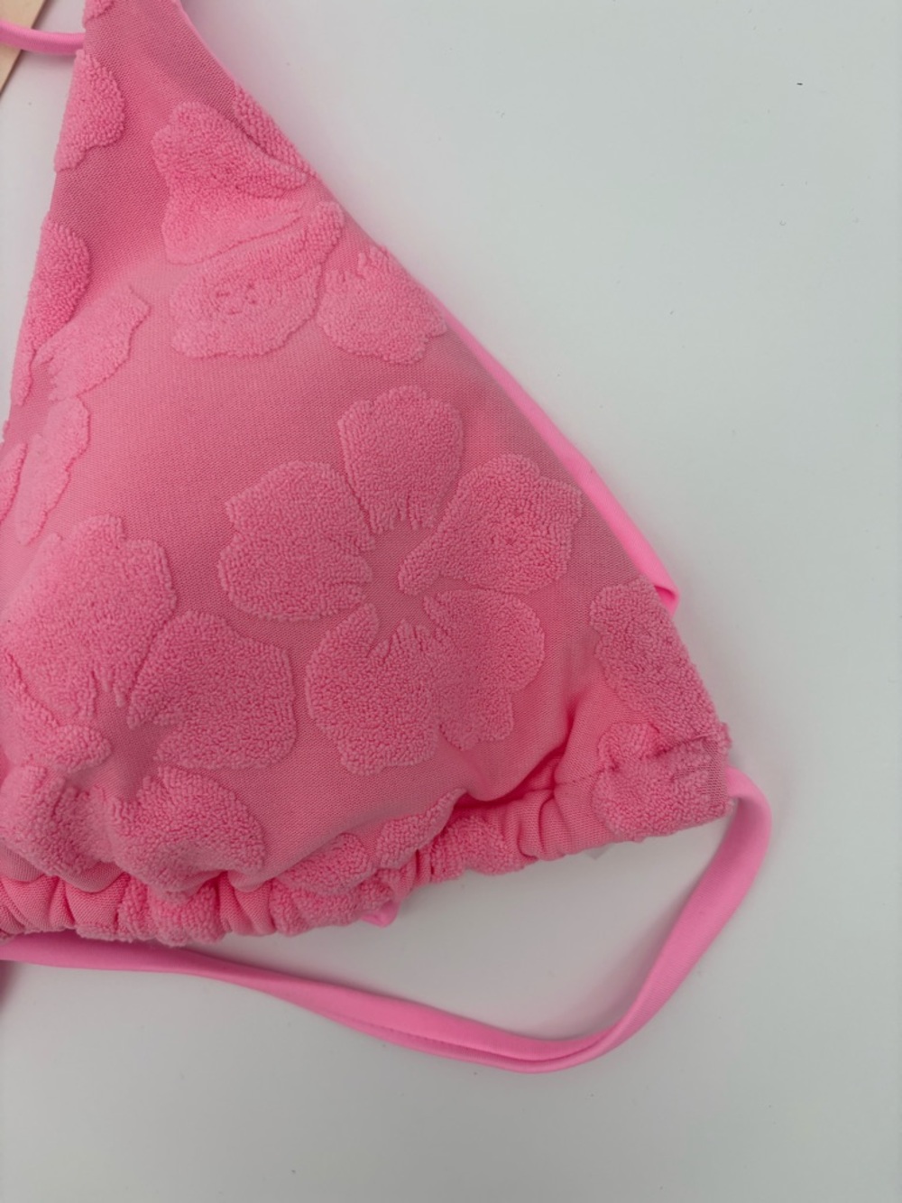 Women’s Pink Floral Textured Triangle Bikini - Seamolly NWT - Picture 5 of 6